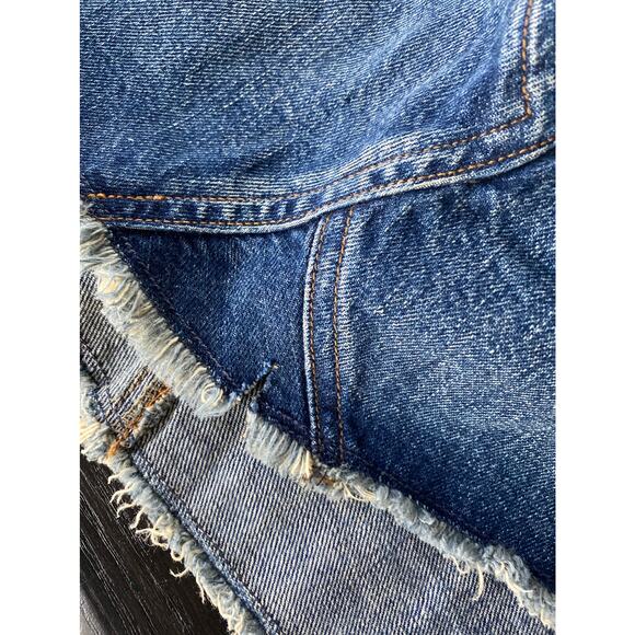 New Citizens of Humanity Premium Vintage Blue Cut Off Denim Jean Mini Skirt 28 - Picture 12 of 12
